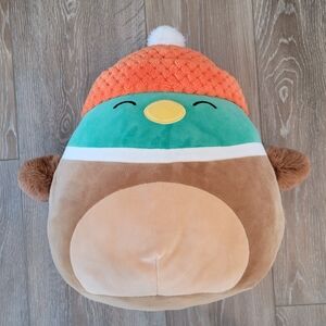 Avery The Duck 12" Fuzzy Arms Orange Hat Squishmallow Select Series